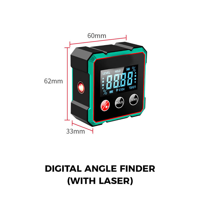 Ángulo digital magnético con láser electrónic